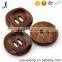 Flat circular 30 mm hole wooden buttons