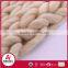 New product knitted blanket cheap chunky knit blanket