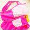 Cute Colorful Halter Ruffles Tassel Kids Girl Swimwear Tankini