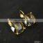 square beryl gold plated earrings finding clip