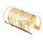 Punk Jewelry Cuff Bracelets Gold Metal Wide Long Bangle Cuff Jewelry Cuff Bangle