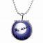 Christmas Men And Tree New Fashion Glowing Necklace Wolf Moon Necklace, moon glow in the dark,Glowing Jewelry