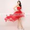 New Fashion Organza Tulle Flirty Party Dresses AJ014 Crystal Sophisticated Lace-up Cocktail Dresses