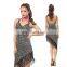 Sexy shiny glittery Lyrical latin dance dresss clothes for girls L-7070#