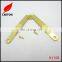 Metal Shiny Gold Box Hinge for Wooden Box