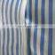 large stripe woven fabric PE tarpaulin for sun shelter