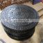 Ductile cast iron heavy duty square frame round cover manhole cover