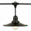 15 SUSPENDED SOCKET OUTDOOR COMMERCIAL WEATHERPROOF SJTW STRING LIGHT  SET, S14 BULBS, 48FT CORD W E26, 14AWG