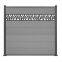 Various colours WPC waterproof outdoor privacy fence panel/garden wood fence/wpc screening