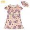 Fashion Kids Party One Piece Wear Girl Frock Simple Design Clothing Vintage Baby Dress Cutting.