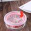 Hot Sale Food Grade Round Freezer Fridge Glass Container