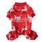 New cute and cool four-legged christmas funny dog clothes pet