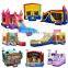 splashing water pool slide inflatable bouncy jumping castle with water pool slide