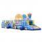 inflatable sport slide train tunnel obstacle course game for sale