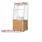 Good quality bakery equipment gondola wood bread display rack for retail supermarket