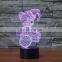 Christmas Decorative Bear Smart Led Night Light 3D Effect Lamp