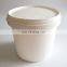 Food Grade White Round Plastic Pail Bucket For Packaging