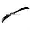ABS Plastic Glossy Painted Black Rear Window Roof Spoiler Sun Rain Shade Vent Visor Lip For Volkswagen Scirocco 2015 2016+