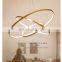Indoor Modern Circular Ring Chandelier 1 - 3 Rings pendant light Home Hotel Lighting