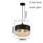 American Rustic Decorative Glass Pendant Light E27 Retro Hanging Lamps