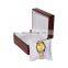 Luxury custom logo wooden watch box rectangle gift jewelry watch box