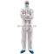 Coverall SMS Type4/5/6 White Coveralls Disposable with hood