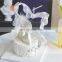 New Fashion Cake Topper White Luminous Ribbon Streamer for Bakery Decoration Celebration Cake Topper
