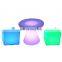 plastic pub furniture bar table led chairs cocktail table led cube chair furniture for sale