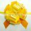 2016 gold wrapping pom-pom ribbon pull bow for Christmas decoration and holiday celebration