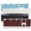 Fashional Good Touch Feeling Low Tapping Sound Wired Colorful Backlight Keyboard Mechanical