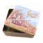Embossed Cookie Tin Box Square Metal Tins Wholesale