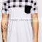 T-Shirt With Contrast Pocket Made In China cheap china imports
