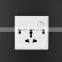 Antique multiple standard grounding socket and switch