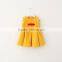 2015 Sleeveless Girl Woolen Sundress Korean Bownot Girl Autumn Dress For 2-10 Years Old