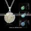 Latest Luminous stone necklace light-up series with ball shaped pendants glow jewelry