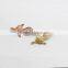CZ6473 Link, Pendant, Jewelry Findings,Clear Cubic Zirconia pave fox Connector