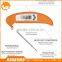 Digital BBQ Grill Food / Meat Cooking Thermometer: Instant Read, Foldable Internal Probe (Orange)