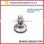 Heavy duty machine leveling feet with thick rubber pads