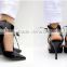 Designer High Heel Pointed Toe Pumps Patent Leather Sling Back Large Size Dress Shoes Women Stiletto Heels
