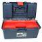 LAOA 12.5 16 inch two layers economic plastic duck blue color hardware tools case with accessories case