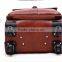 OEM factory genuine leather trolley luggage,large capacity Suitcase with laptop bag,vintage suitcase