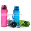 Transparent Customized logo drinking water bottle Bpa free plastic