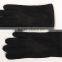 Men's goat suede gloves with the back of three line
