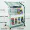 5 tier different sizes newspaper stand in metal