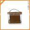 Transparent PVC Leather Make Up Case with Cloth Zipper
