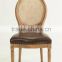 wood carving rattan back coffee room sets/leather dining chair(CH-211-3,DT-978-OAK)