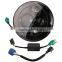 40W 7" Round LED Headlights w/Low High Beam For Jeep Wrangler CJ ( any car with 7" round shape headlamps)