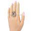 1 Dollar Gift for Women 2016 New Model Fashion Jewelry Rhinestone Gemstone Ring