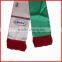 130*14cm double layeres scarf,satin scarf,football scarf