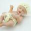 Wholesale cute silicone vinyl baby dolls 4 inch mini reborn doll palm hand doll for sale lovely sleeping dolls